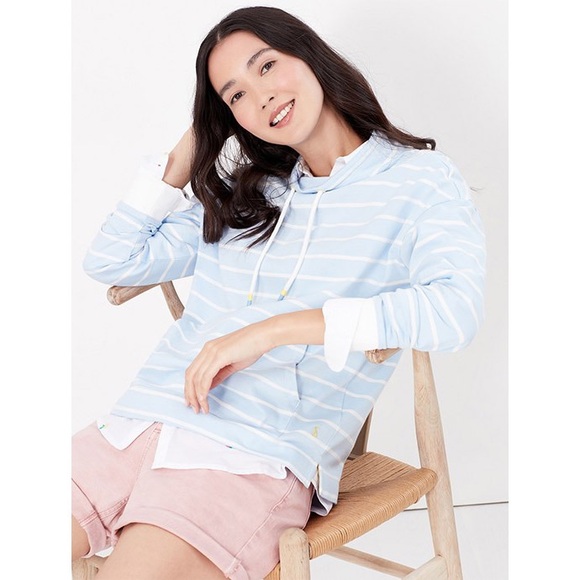 JOULES HARLTON STRIPE FUNNEL NECK SWEATSHIRT - Picture 6 of 7